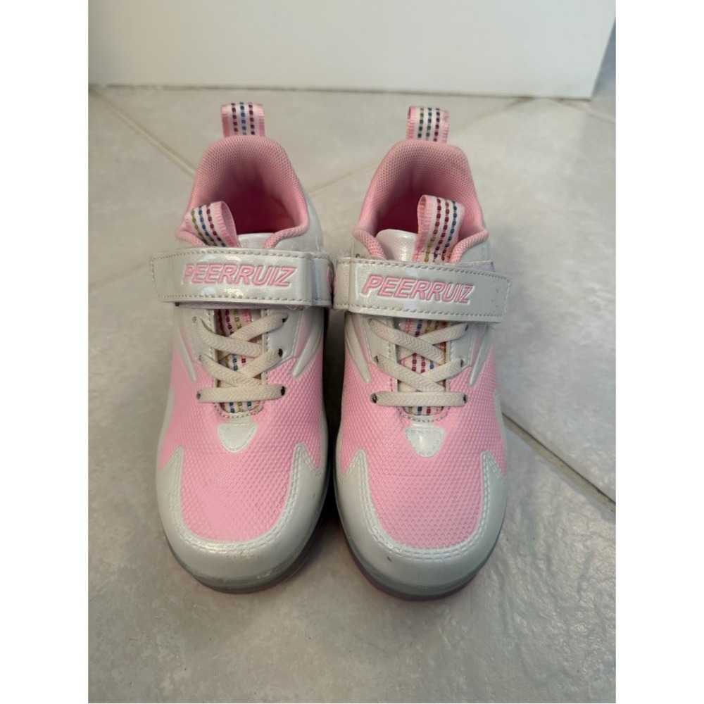 JIANDIAN Peerruiz Sport LED Light‎ UP roller skates single wheel US 1.5 sneaker